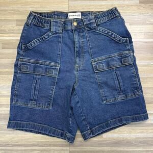 John Blair Y2K Flat Cargo Denim Shorts Hiking Shorts Size 32 - JL361